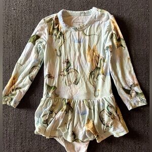 Posh Peanut Dragon one piece dress size 3-6 months